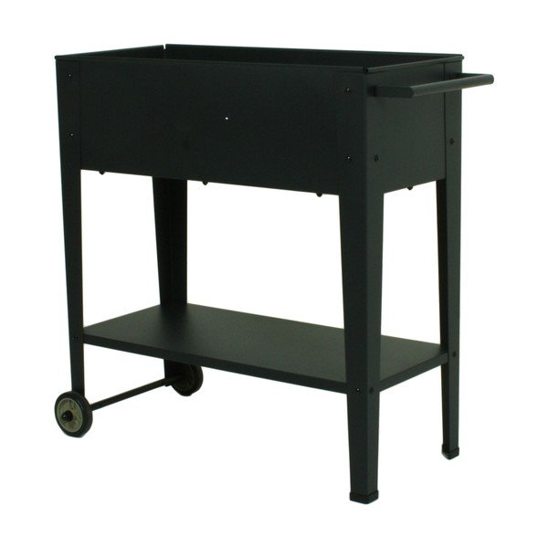 Pojazdný kovový kvetináč Garden Pleasure-image-1