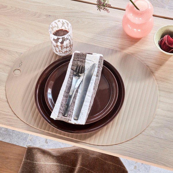 Terakotové taniere v súprave 2 ks v terakotovej farbe ø 22 cm Yuka – OYOY Living Design-image-1