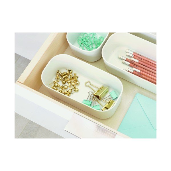 Biely úložný box iDesign Eco, 9 x 18,3 cm-image-3