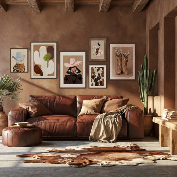 Tlačený obraz s rámom 50x70 cm Cowgirl – Styler-image-3