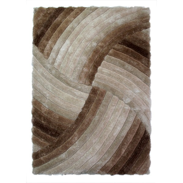 Hnedosivý koberec Flair Rugs Furrow Natural, 120 × 170 cm
