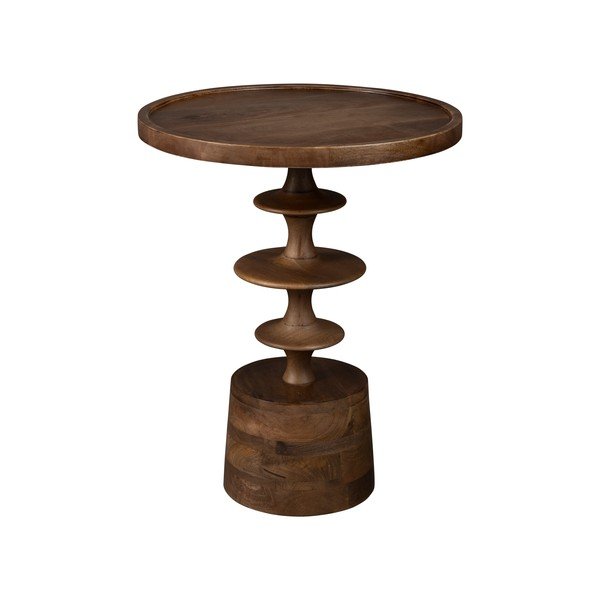Okrúhly odkladací stolík z mangového dreva ø 46 cm Cath – Dutchbone