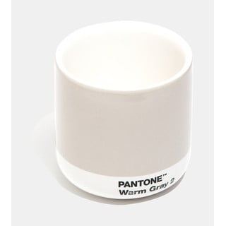 Svetlosivý keramický termohrnček Pantone Cortado, 175 ml