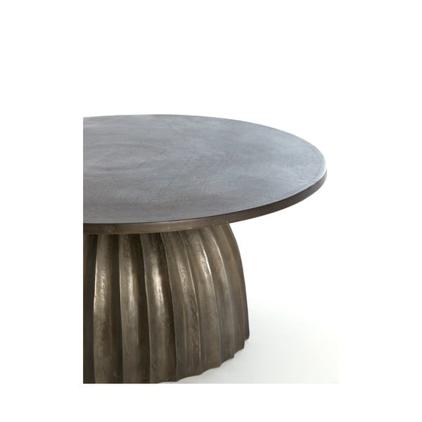 Kovový okrúhly odkladací stolík ø 70 cm Veglia – Light & Living-image-2