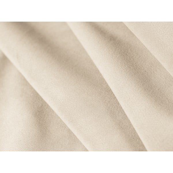 Béžová zamatová podnožka Jodie – Micadoni Home-image-1