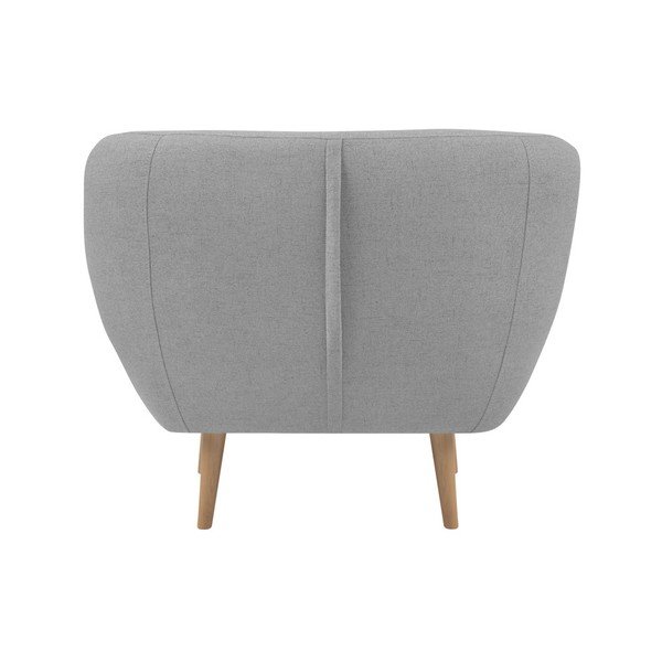 Svetlosivé kreslo so svetlými nohami Mazzini Sofas Sicile-image-2