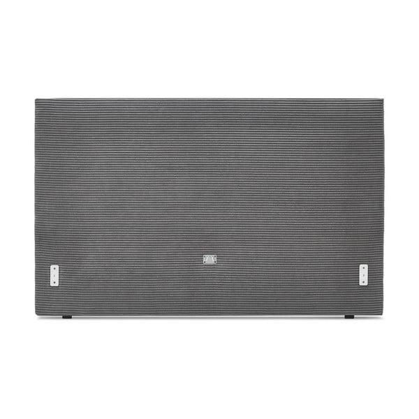 Tmavosivá menčestrová dvojlôžková posteľ Bobochic Paris Anja Dark, 180 x 200 cm-image-3