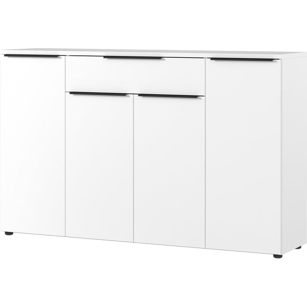 Biela nízka komoda 161x101 cm Mailand – Germania-image-2