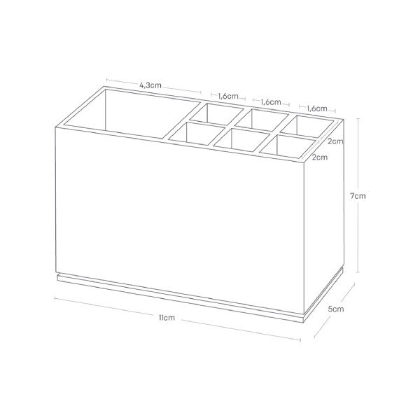 Čierny plastový stojan na zubné kefky Mist – YAMAZAKI-image-2