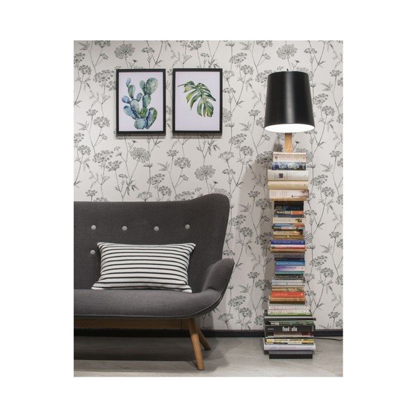 Čierna stojacia lampa s kovovým tienidlom (výška 168 cm) Cambridge – it's about RoMi-image-1