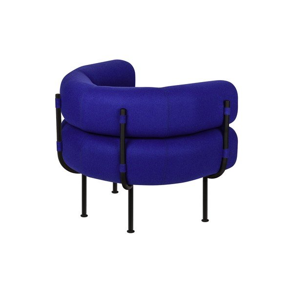 Modré vlnené kreslo Ubi – noo.ma-image-2