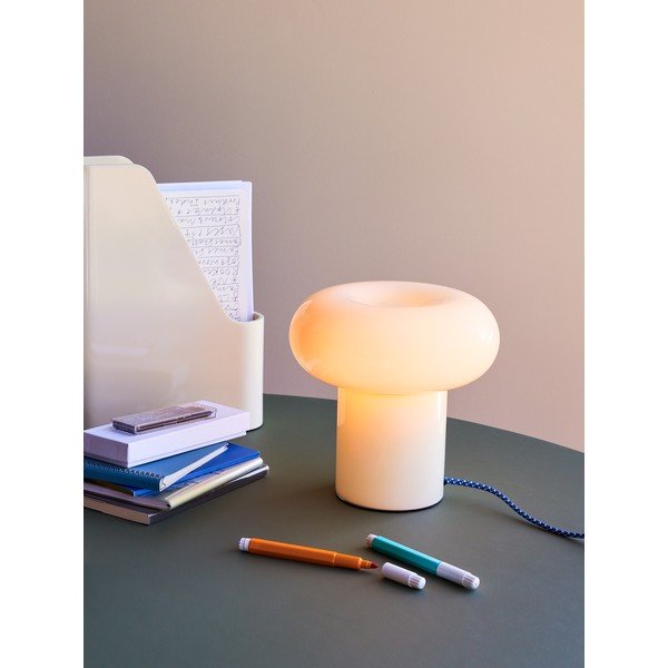 Svetlozelená sklenená stolová lampa (výška  22 cm) Hues – Hübsch-image-1