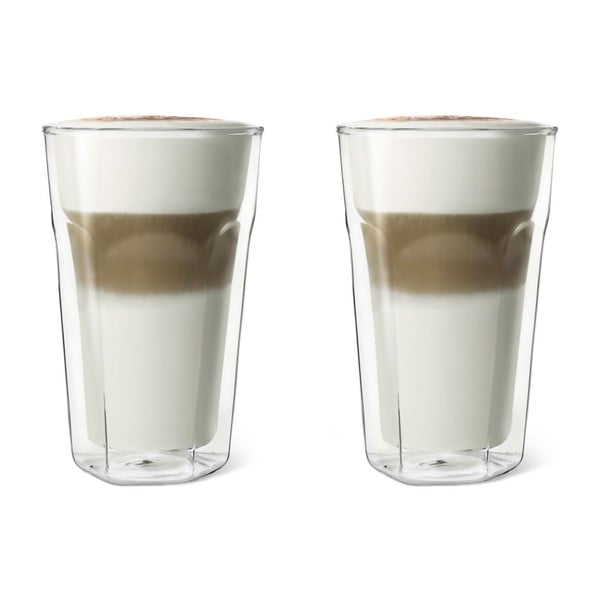 Sada 2 dvojstenných pohárov Leopold Vienna Latte Macchiato, 350 ml