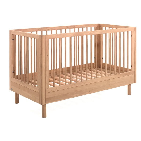 Postieľka z dubového dreva 70x140 cm v prírodnej farbe Forrest – Vipack