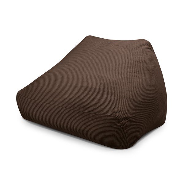Tmavohnedý menčestrový sedací vak Sofa Snug – SLOWDOWN