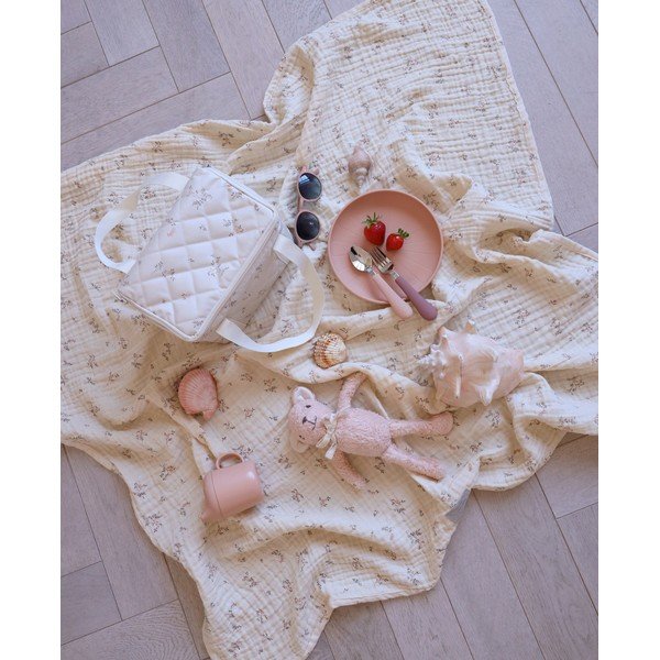 Červený/v lososovej farbe detský príbor 3 ks zo silikónu Rose Mix – Cam Cam Copenhagen-image-2