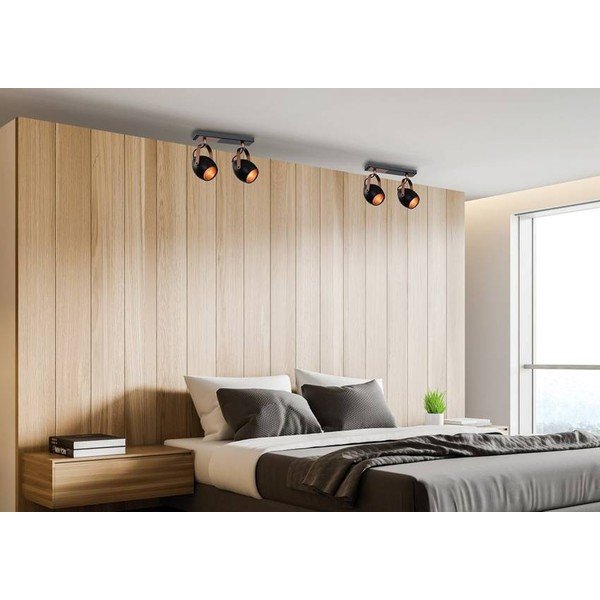 Čierne stropné svietidlo 18x30 cm Anica - Candellux Lighting-image-1