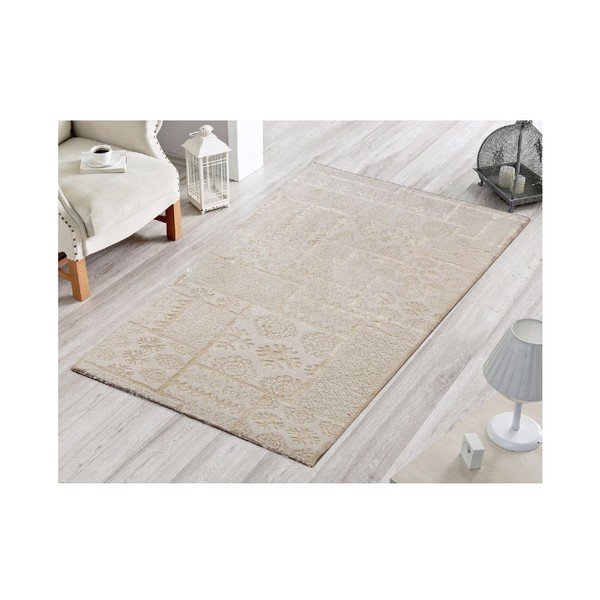 Koberec Patchwork Krem, 50x80 cm-image-1