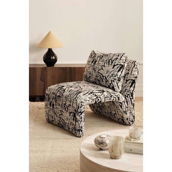 Čierno-biele kreslo Chichia – Ellos Home-image-1