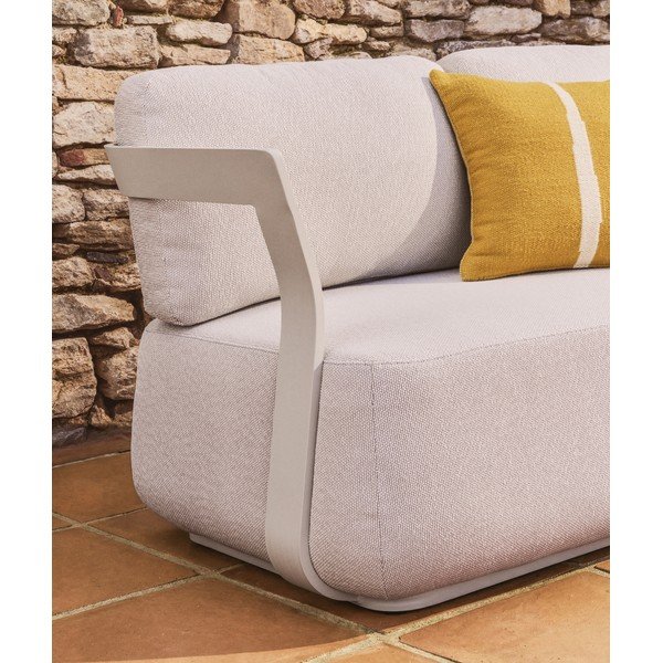 Béžová čalúnená záhradná pohovka Tamaris – Kave Home-image-1
