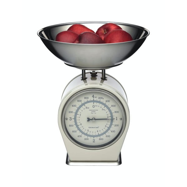 Krémovobiela kuchynská váha Kitchen Craft Living Nostalgia, nosnosť 4 kg-image-3