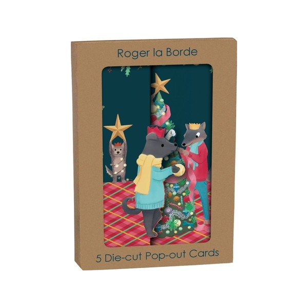 Prianie v súprave 5 ks s vianočným motívom Animal Crackers  – Roger la Borde-image-1