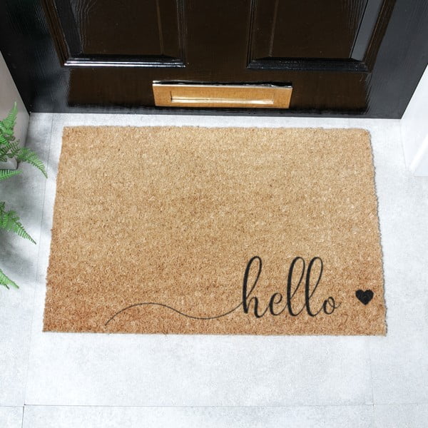 Rohožka z kokosového vlákna 40x60 cm Hello Scribble – Artsy Doormats-image-2