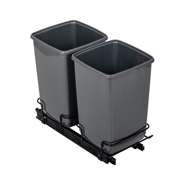 Súprava 2 sivých odpadkových košov Addis In-Cupboard Bin, 10 l-image-4