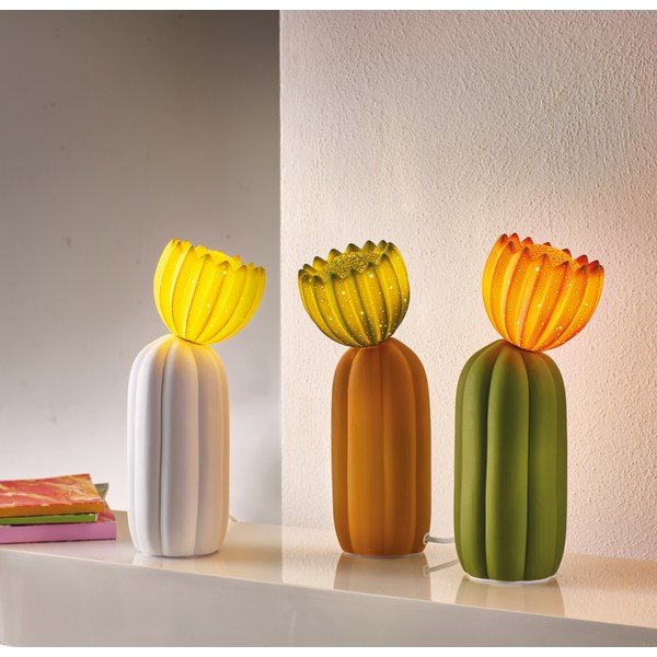 Zelená svetelná dekorácia do zásuvky ø 10 cm Cactus – Brandani-image-1