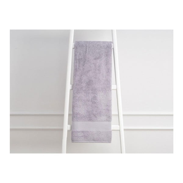 Fialový bavlnený uterák Elone, 70 × 140 cm