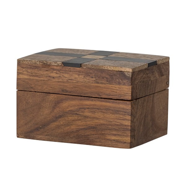 Hnedý dekoratívny drevený úložný box 6,5x4,5x4 cm Cemile – Bloomingville