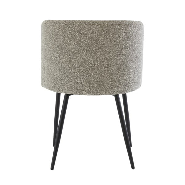 Sivé čalúnené jedálenské kreslo Elyna – Light & Living-image-3