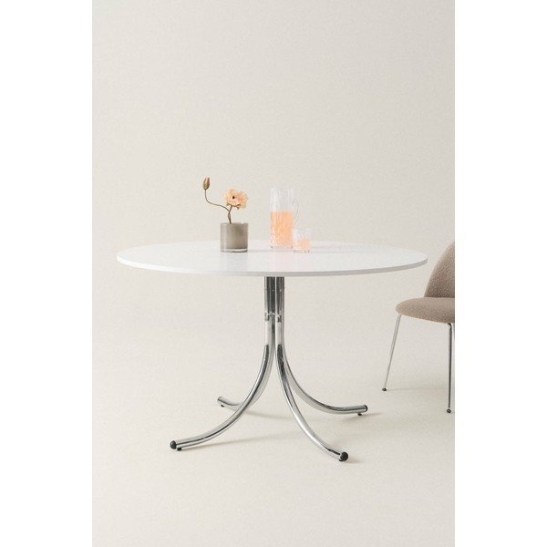 Kovový okrúhly jedálenský stôl ø 130 cm Chipley – Jotex-image-1