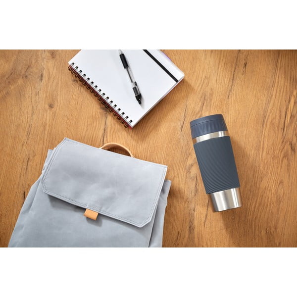 Sivý termo hrnček 0.36 l Easy Twist - Tefal-image-3