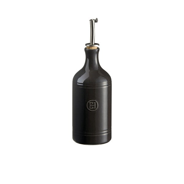 Čierna fľaša na olej Emile Henry, objem 400 ml
