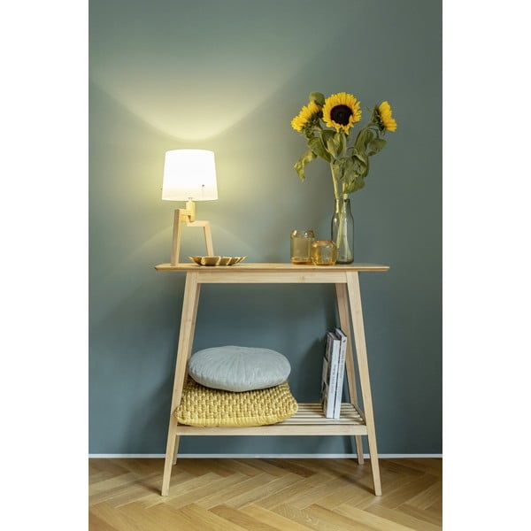Bambusový konzolový stolík v prírodnej farbe 30x80 cm Kona - Wenko-image-1