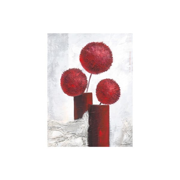 Obraz na plátne Red Pompons 60x80 cm