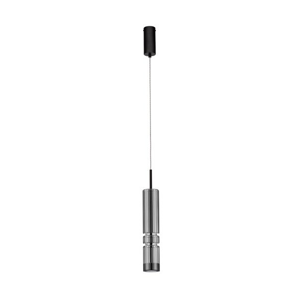 Sivé sklenené LED závesné svietidlo ø 8 cm Bento – Nova Luce