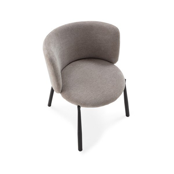 Sivé čalúnené jedálenské kreslá v súprave 2 ks Ginny – MOME-image-2