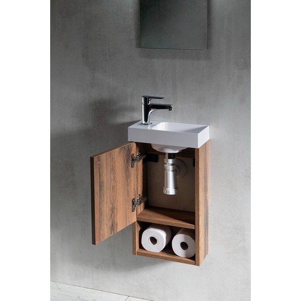 Biela závesná skrinka bez umývadla 30x53 cm Latus Xi – Sapho-image-1