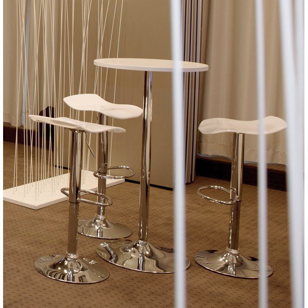 Biely barový stolík Kokoon Design Lila-image-1