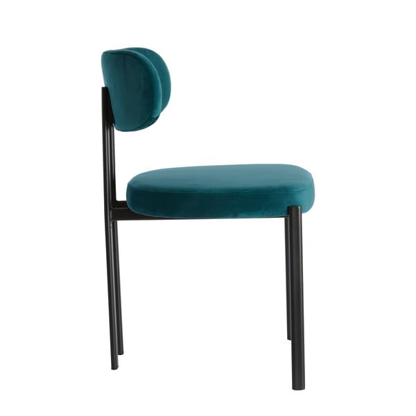 Zamatové jedálenské stoličky v petrolejovej farbe v súprave 2 ks Sonja – Light & Living-image-4