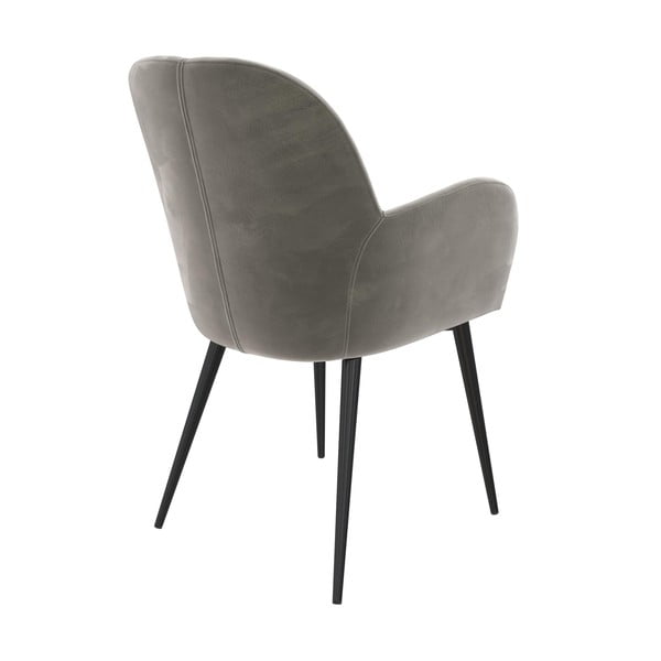 Sivé čalúnené jedálenské kreslo Fitz – Støraa-image-2