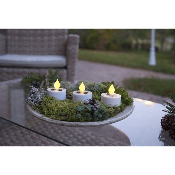 Vonkajšie solárne LED sviečky v súprave 3 ks (výška 5,5 cm) Saul – Star Trading-image-4