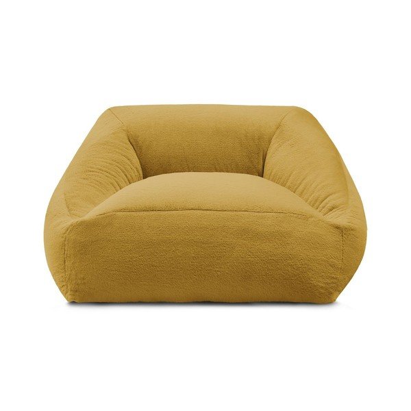 Žltý sedací vak z umelej kožušiny Lilibet – Bobochic Paris-image-3