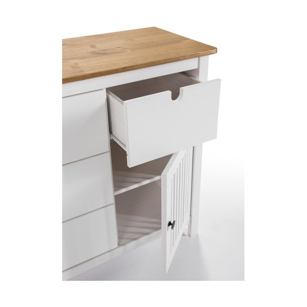 Biela drevená komoda Marckeric Bruna-image-1