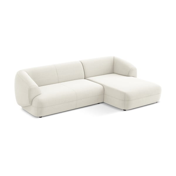 Biela zamatová rohová pohovka (pravý roh) Moana – Makamii-image-3