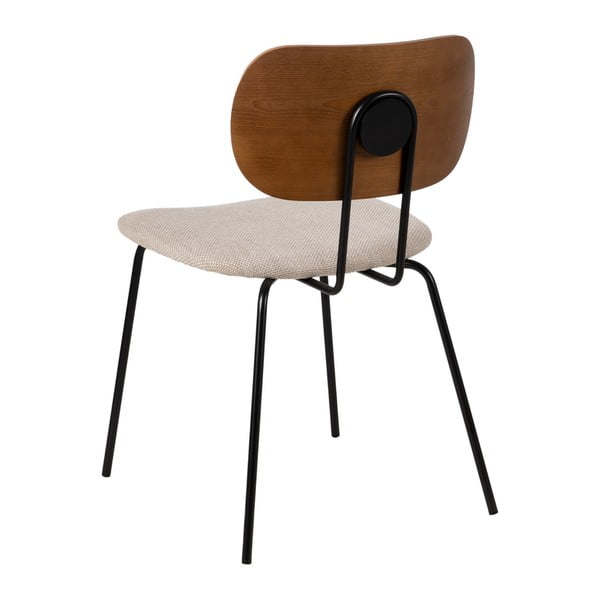 Hnedo-krémové jedálenské stoličky v súprave 4 ks Cleo – Ixia-image-3