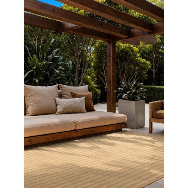 Okrovožltý/krémovobiely vnútorný a vonkajší koberec 160x230 cm Haringey Linley – Ted Baker-image-2