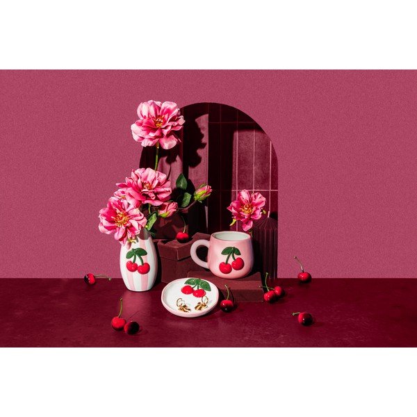 Svetloružový hrnček Cherry – Sass & Belle-image-2